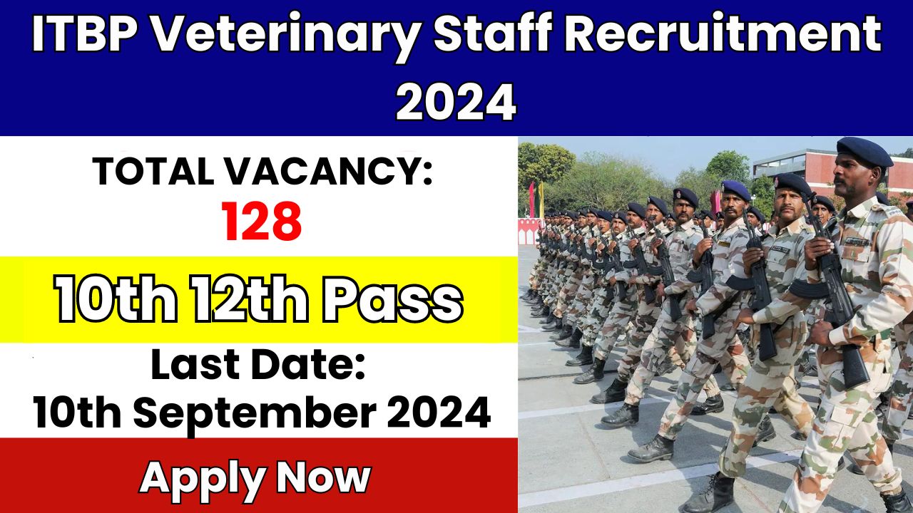 ITBP Veterinary Staff Recruitment 2024