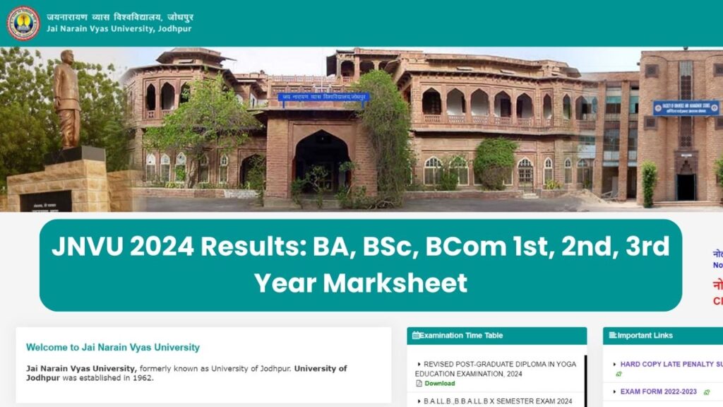 JNVU 2024 Results