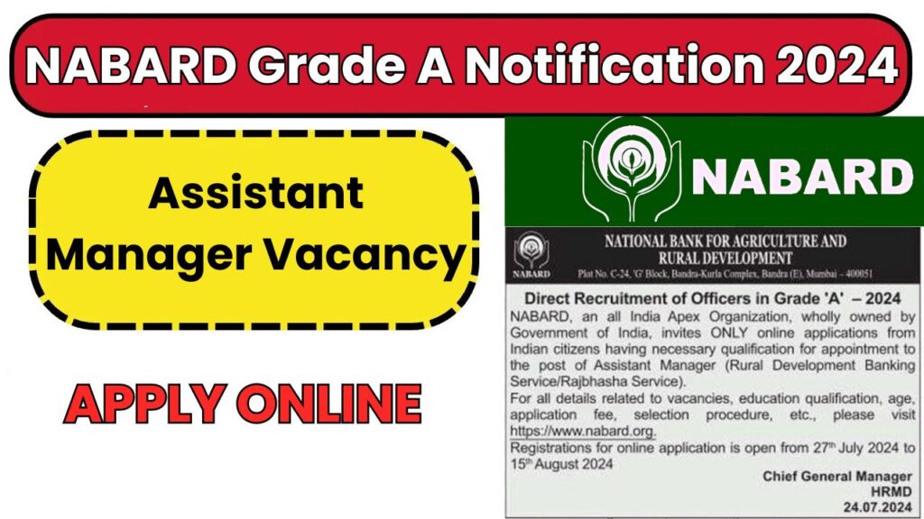 NABARD Grade A Notification 2024