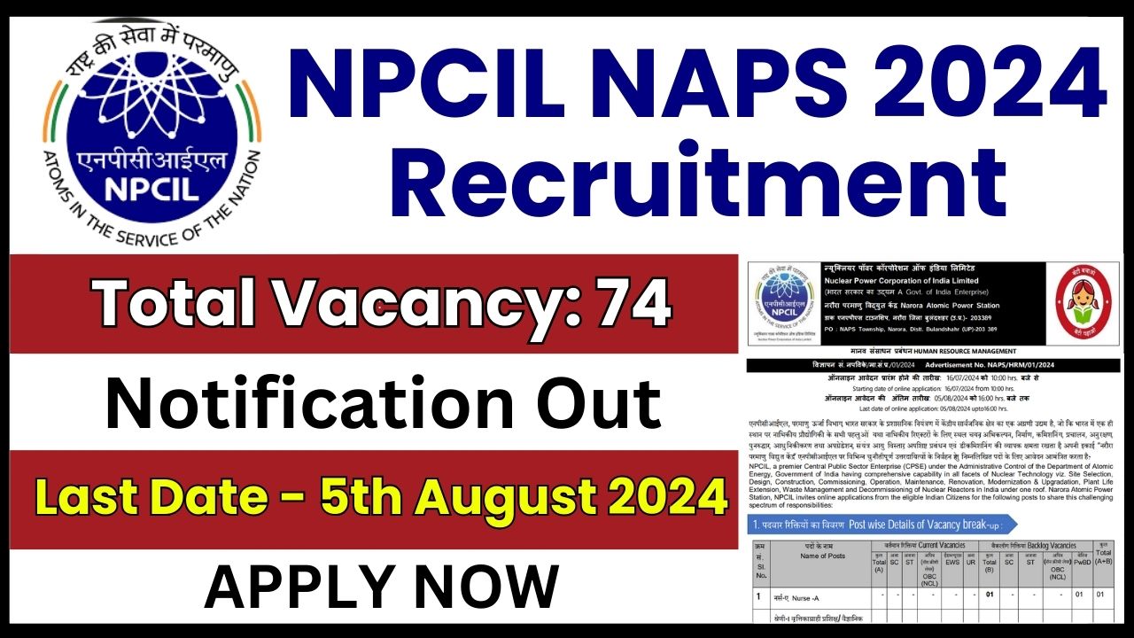 NPCIL NAPS 2024 Recruitment