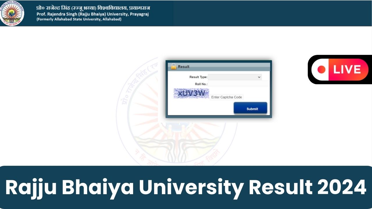 Rajju Bhaiya University Result 2024