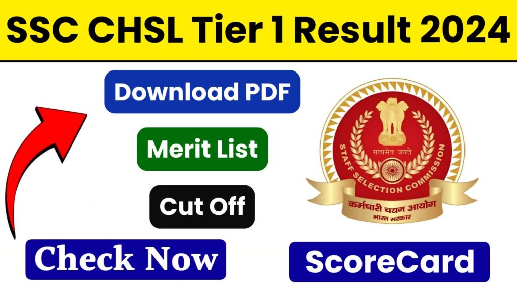 SSC CHSL Tier 1 Result Date 2024